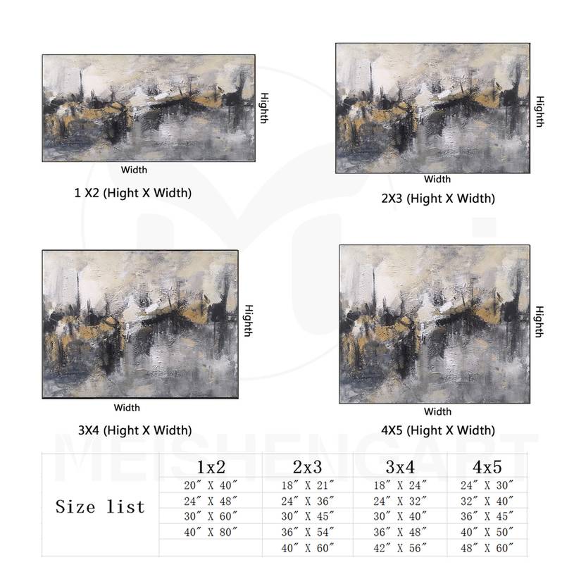 Contemporary Leaf Abstract - big modern art for loft